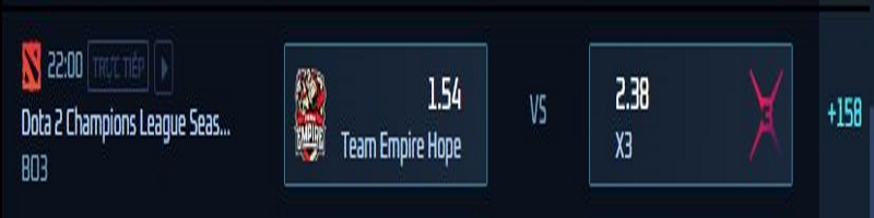 Trận đấu giữa Team Empire Hope vs X3 hứa hẹn sẽ cực kỳ hấp dẫn